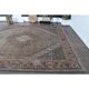 1970s Vintage Persian Handmade Wool Cotton Brown Area Rug 296x380