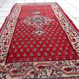 Tapis Seraband indien vintage en laine fait main – 74 x 143 cm - 1C1036