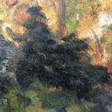 Oil on framed canvas by the painter Eugene Delaporte "Le Trianon à Versailles ", late 19th century