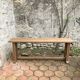Pair of antique solid oak benches