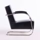 Bauhaus Seating Set in Chrome and Leather from Mücke Melder, Czech, 1930s, Set of 3