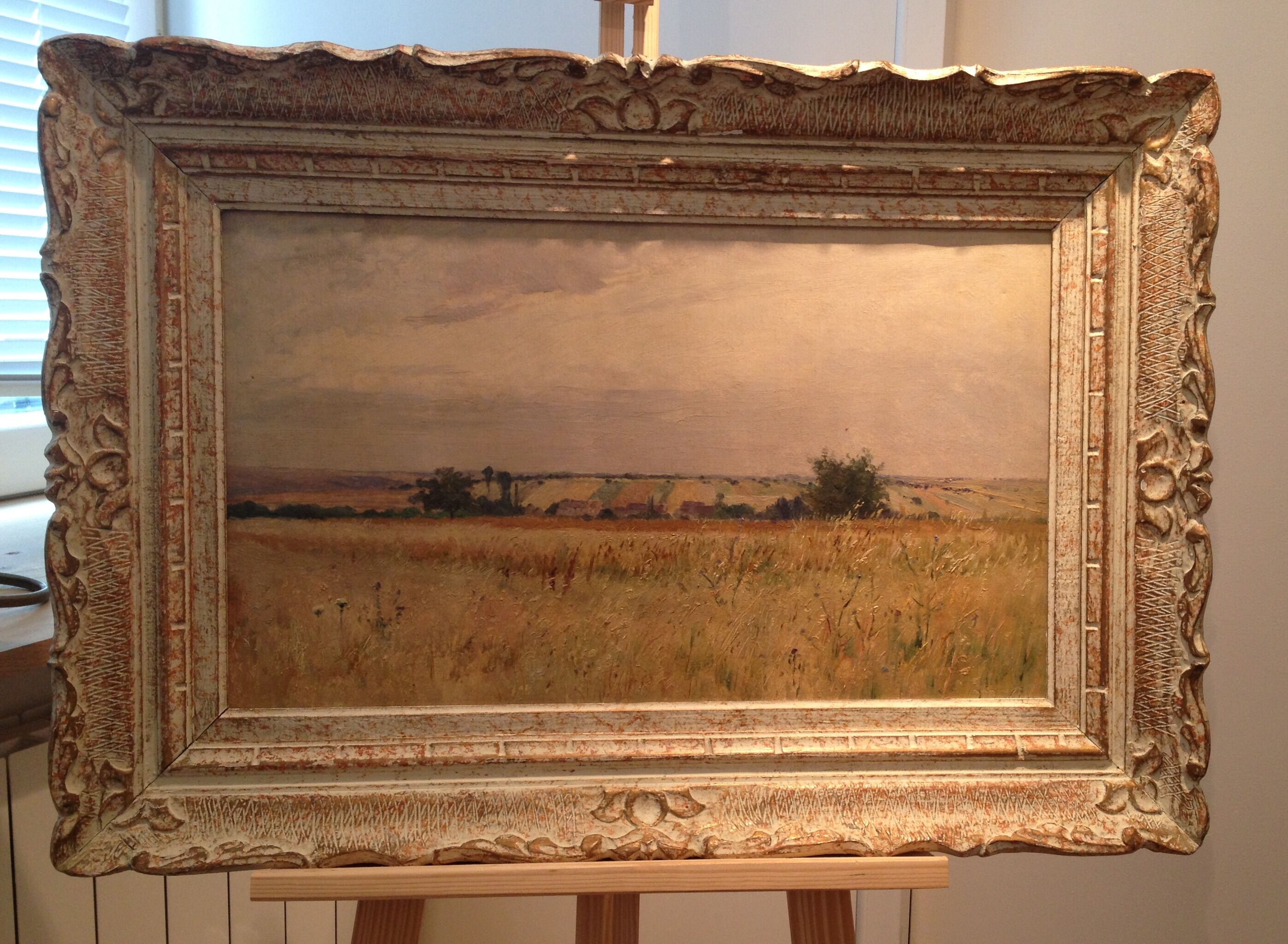 Table, rustic landscape of the year 1930