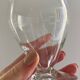 Set de 7 verres à vin gravés vintage 1950