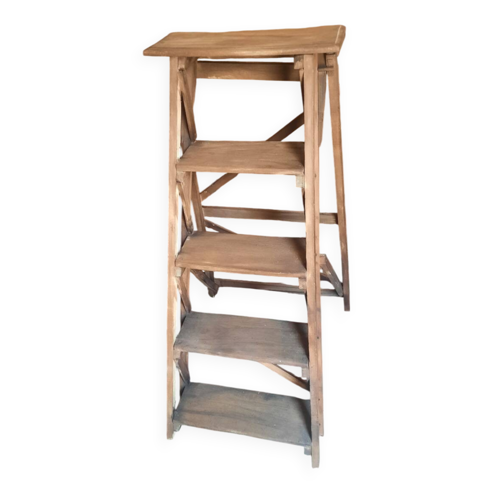 Antique wooden stepladder