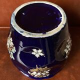 Gien porcelain pot cover - midnight blue