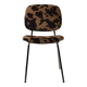Chaise en fausse fourrure imprimée