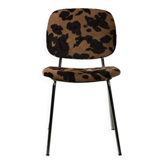 Printed Faux Fur Chair
