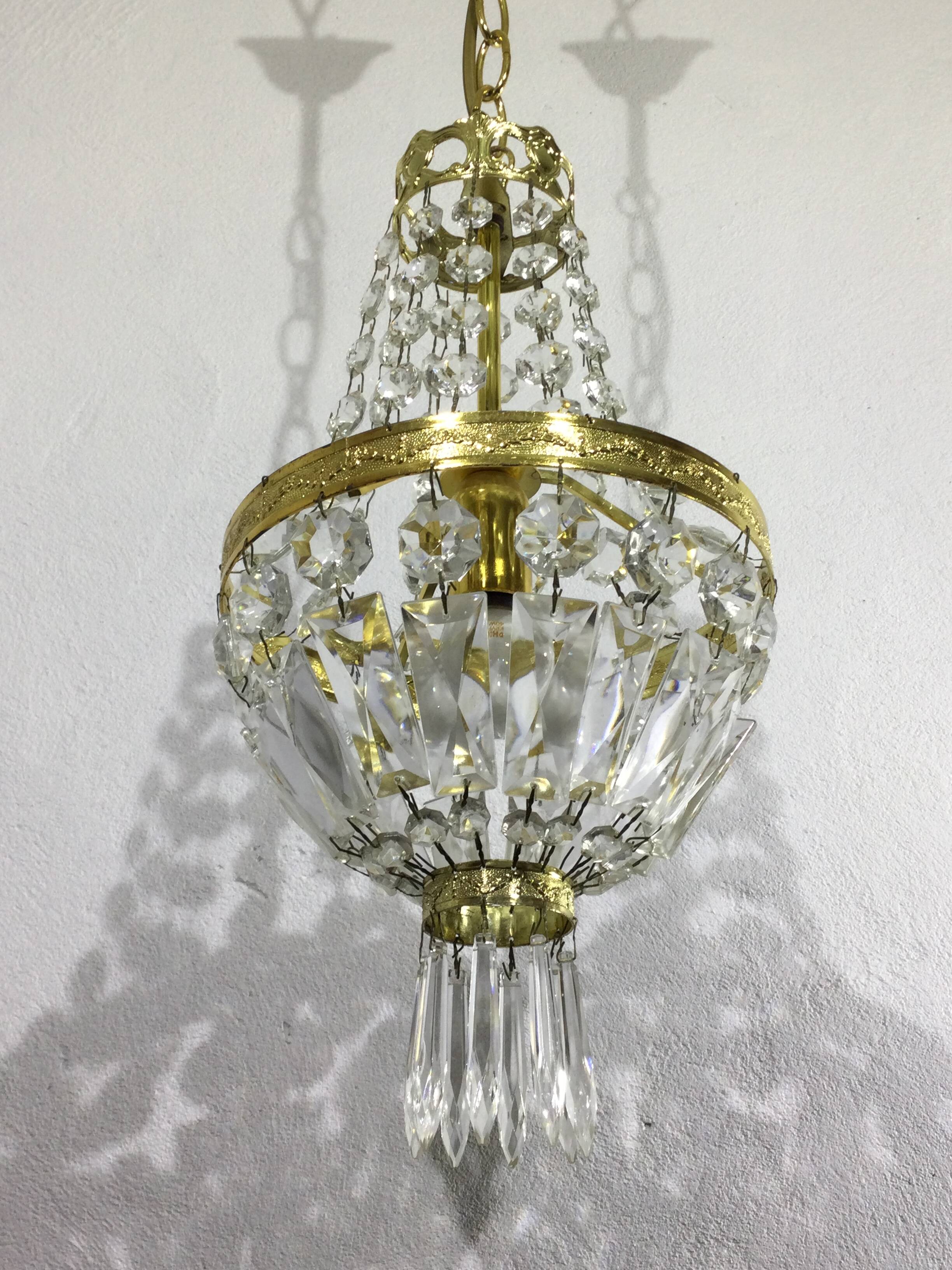 1 Light Hot Air Balloon Chandelier