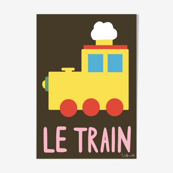 Affiche kids Train - A3