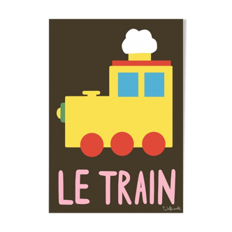 Affiche kids Train - A3