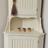 White corner cabinet Sweden 70s