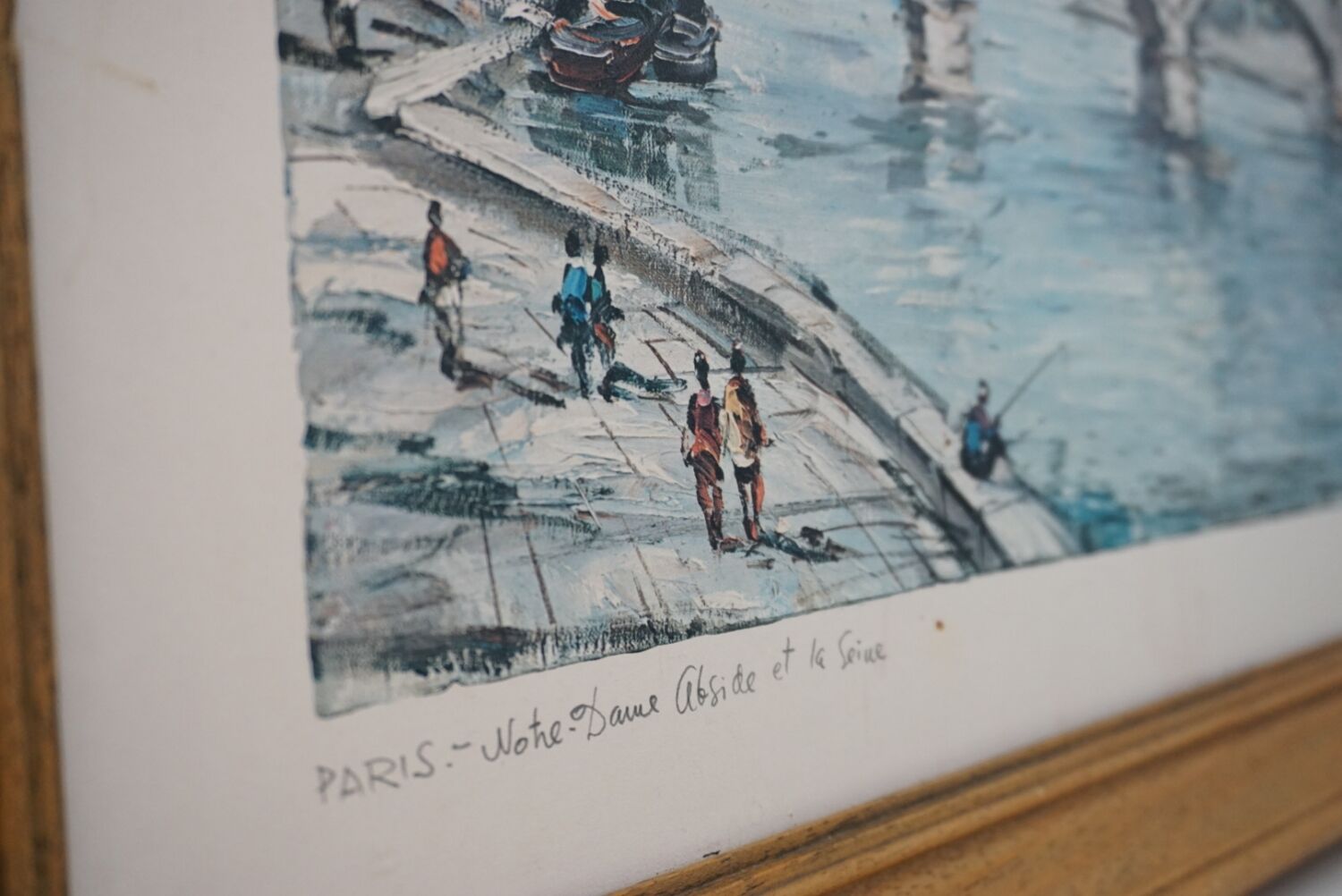 Frame wood reproduction Paris painting