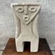 Anthropomorphic stone table lamp brutalised by Albert Tormos.