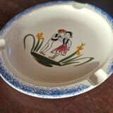 Assiette Bretonne de Pornic en faïence ancienne