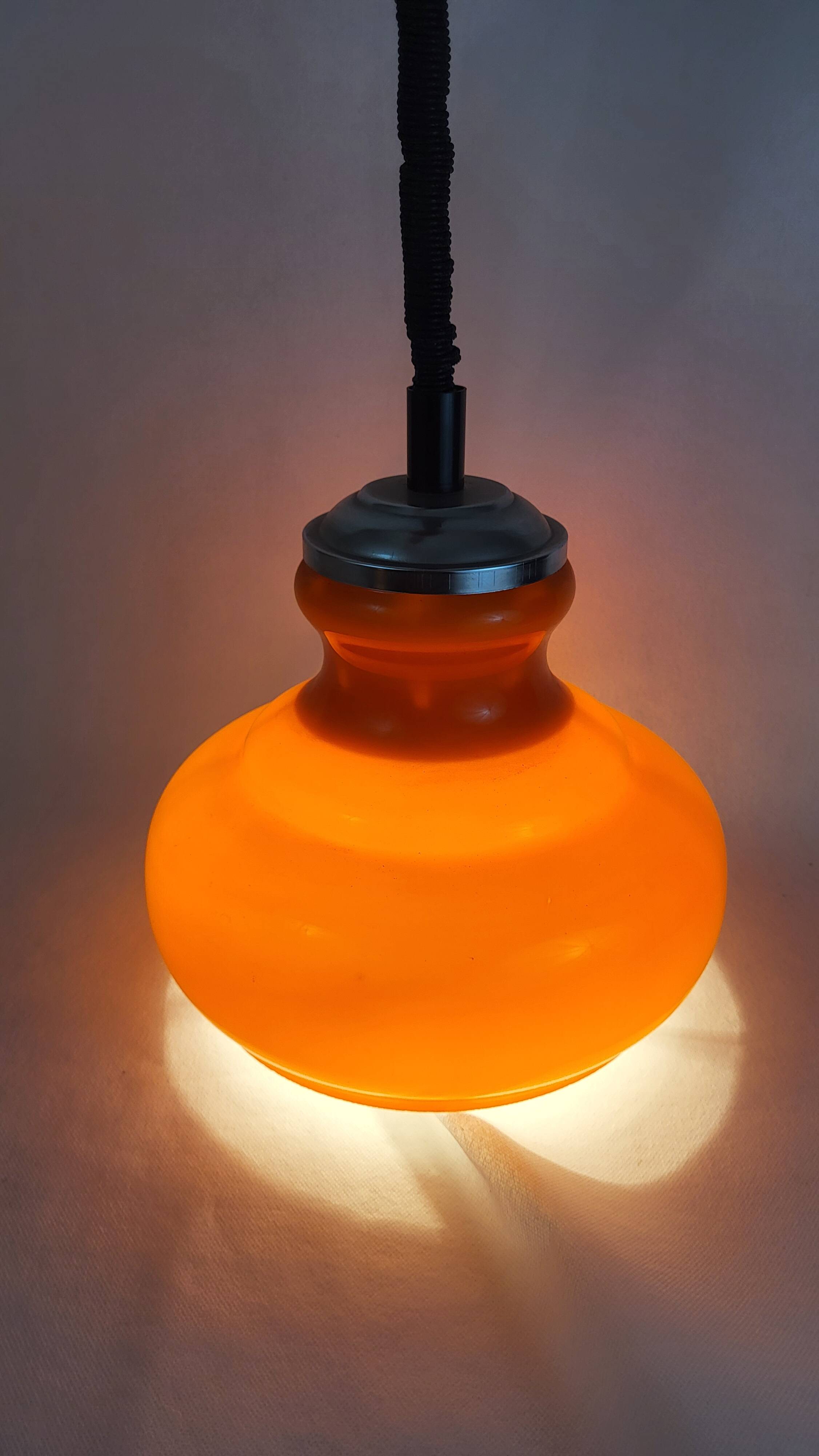 Suspension Honsel Leuchten orange