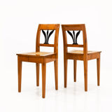 Ensemble de 4 chaises Biedermeier Autriche début du XIXe siècle