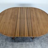 Scandinavian teak table with extension.