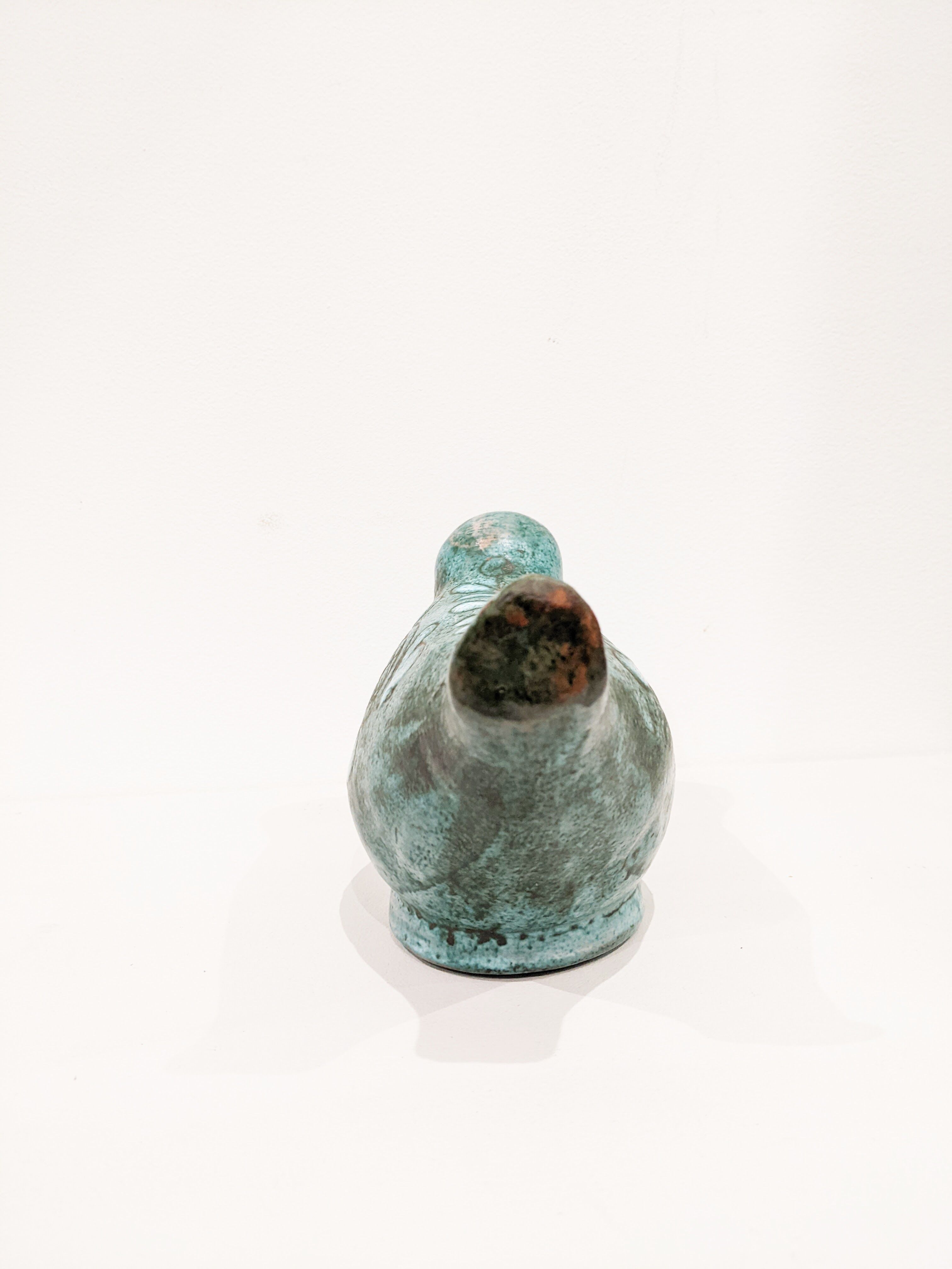Bird ('50) in ceramic signed danuta le henaff