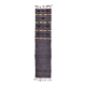 Tapis kilim turc gris 2x8 pour couloir, 56x244 cm