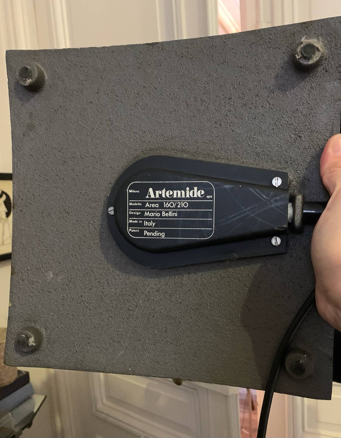 Lampe Area 160/210 Artemide de Mario Bellini