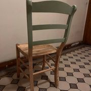 Vintage green wooden chair