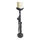 Brutalist Floor Candleholder in Cast Iron, Germany, 1960s