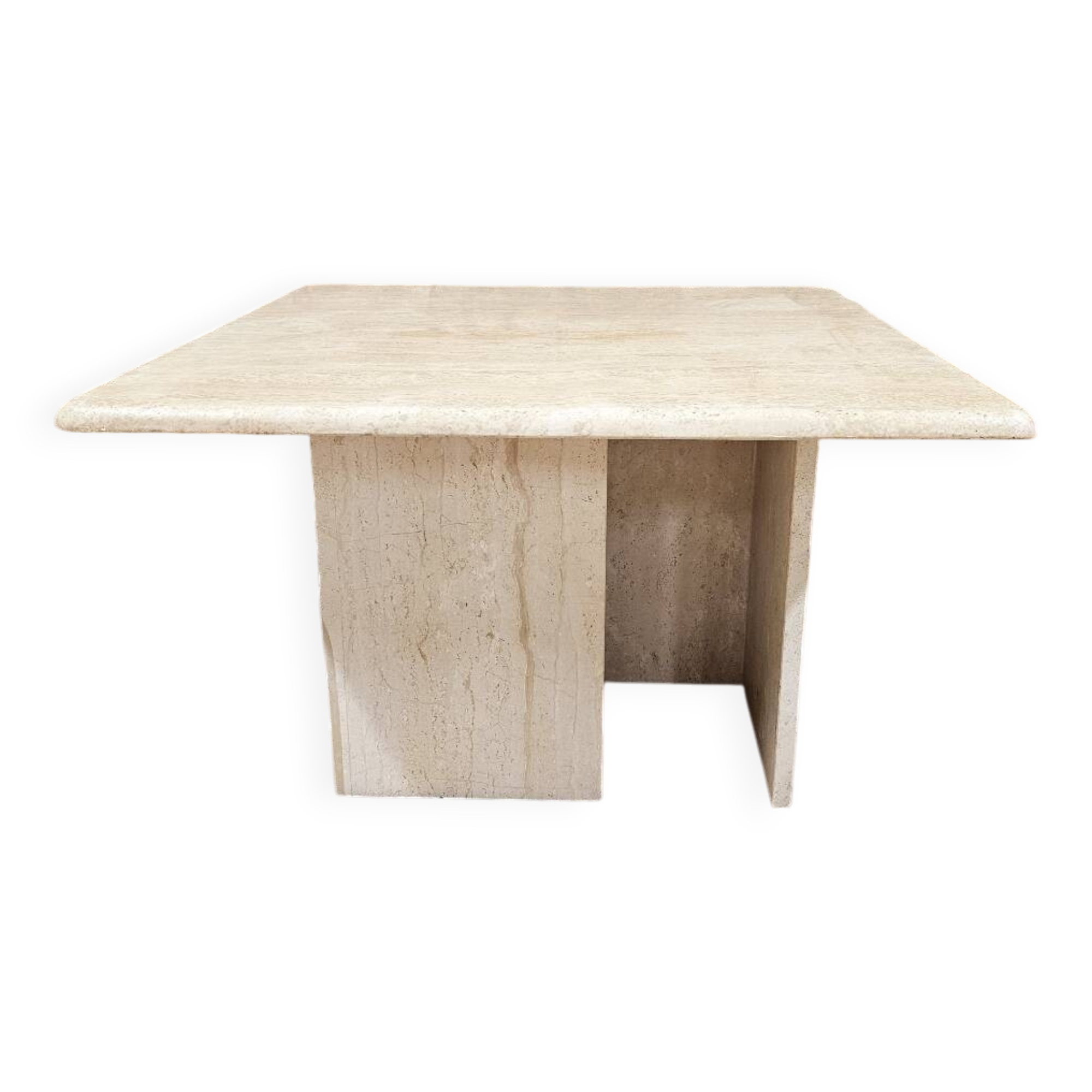 Travertine coffee table 1980