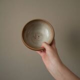 Vintage stoneware ceramic bowl handcrafted Scandinavian country decoration ceramic RJ