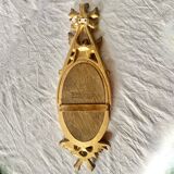 Vintage Empire style wall mirror in gold resin