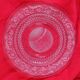 Set of 6 flat plates in vintage glass