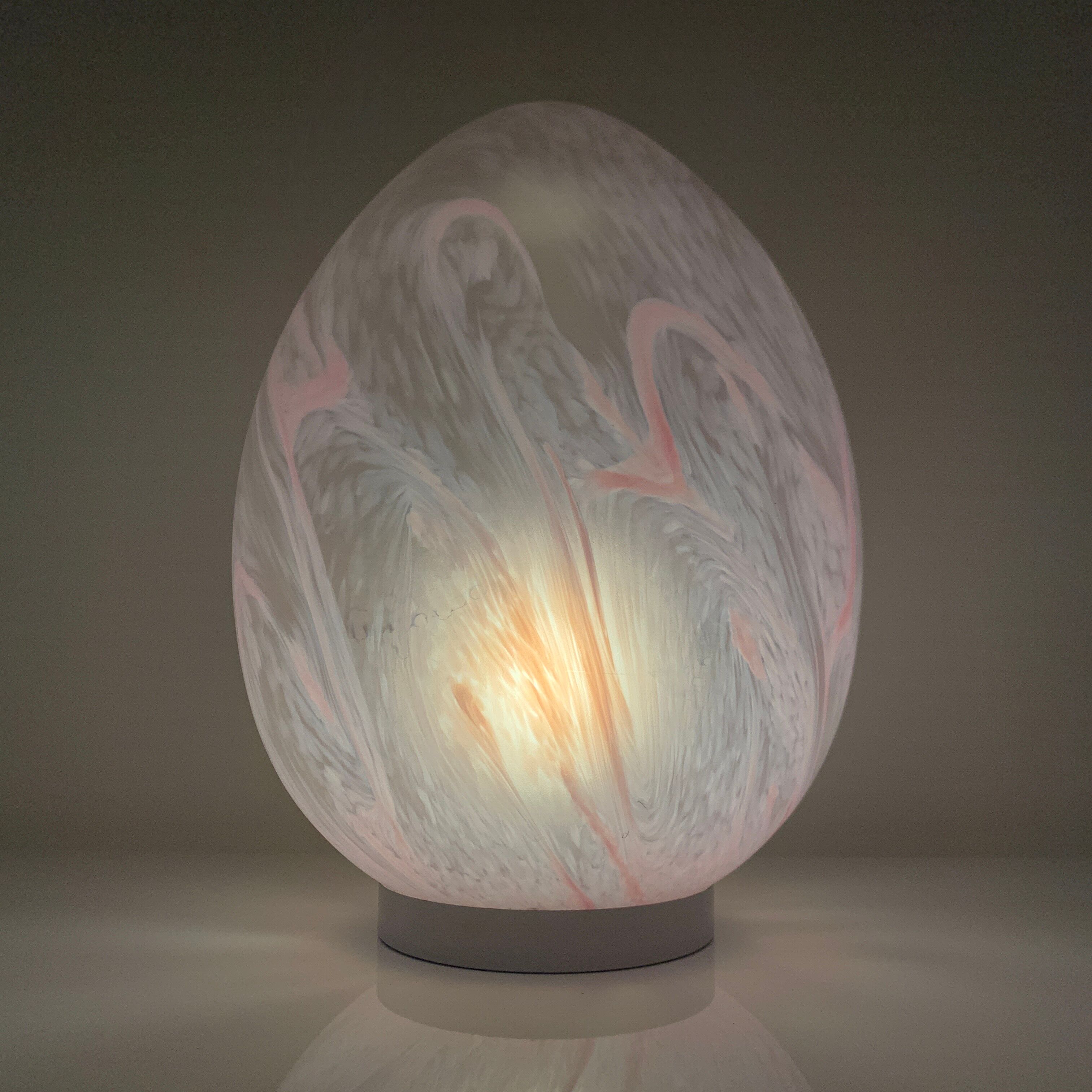 Vianne France blown glass Egg lamp XXL