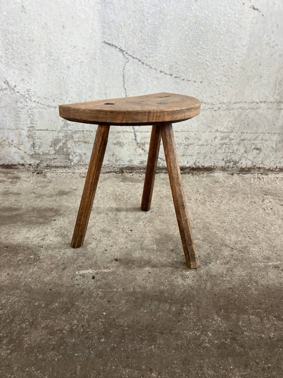 Brutalist tripod stool