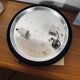 Small square wall lamp ceiling light transparent glass vintage fixture