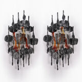 Set of two Brutalist wall lamp by Tom Ahlstrom & Hans Ehrlich, Sweden 1960s