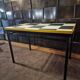 Table design in the style of Le Corbusier.