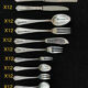 Ercuis cutlery set 131 pieces in metal Louis XV style, rocaille