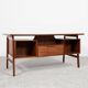 Midcentury Danish desk known Model 75 in teak by Omann Jun 1960s
