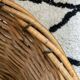 Old rattan and metal basket