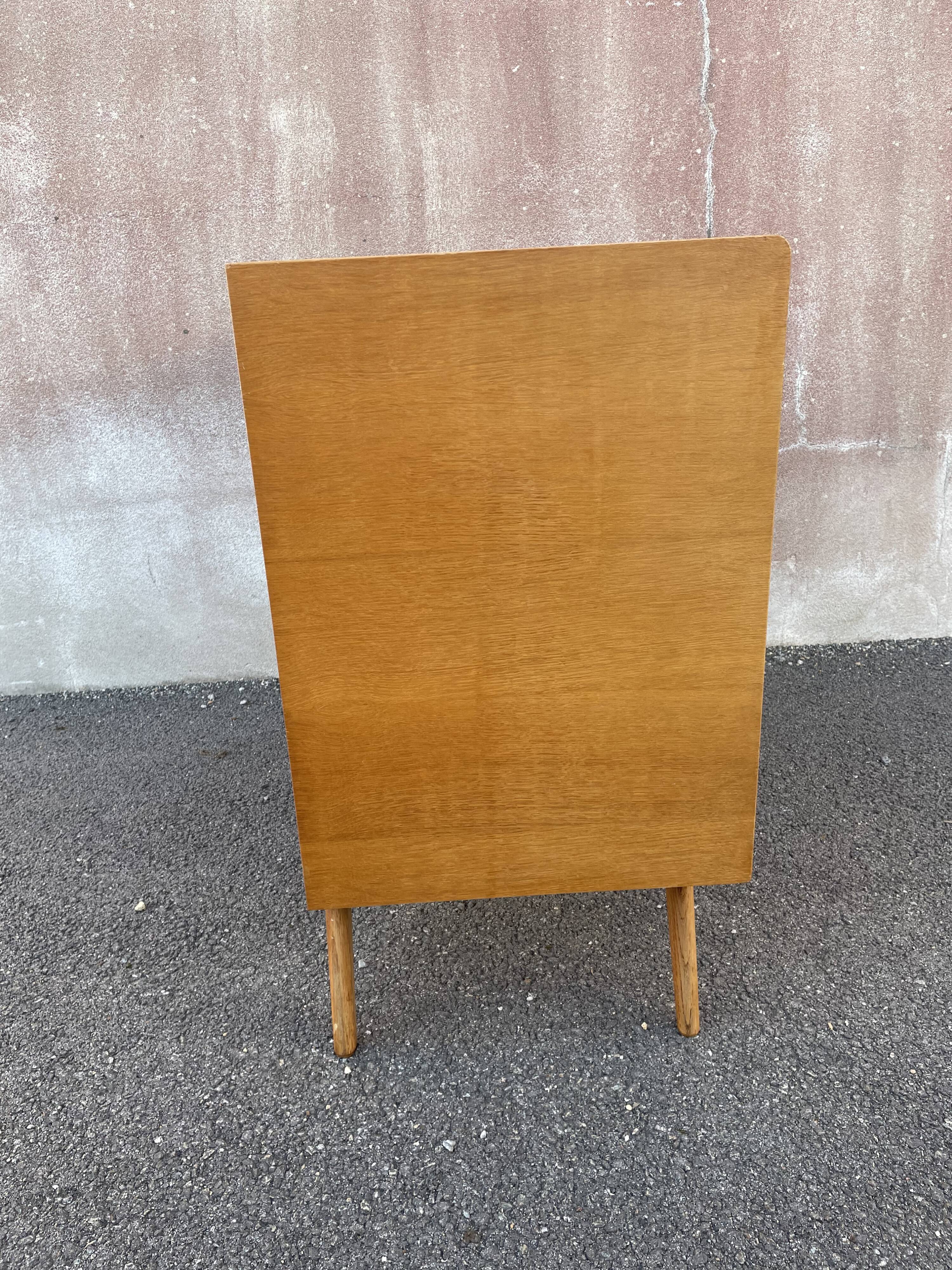 Commode bois et rotin