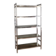 Chrome shelf and smoked glass 70s