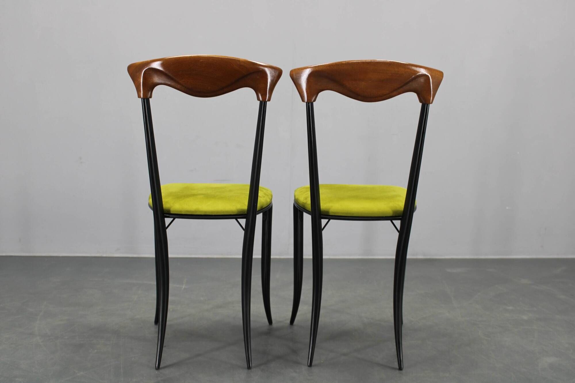 1970s set of eight Charme dining chairs by Fasem, Italy