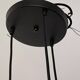 Vintage cascade pendant light with antique smoked glass globes