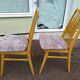 Lot de 8 chaises scandinave bois et tissu