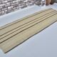 Tapis Kilim vintage blanc et marron, référence 3074
