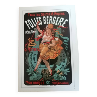 Posters of the Berège follies "o.metra/miss leona dare repro year 70