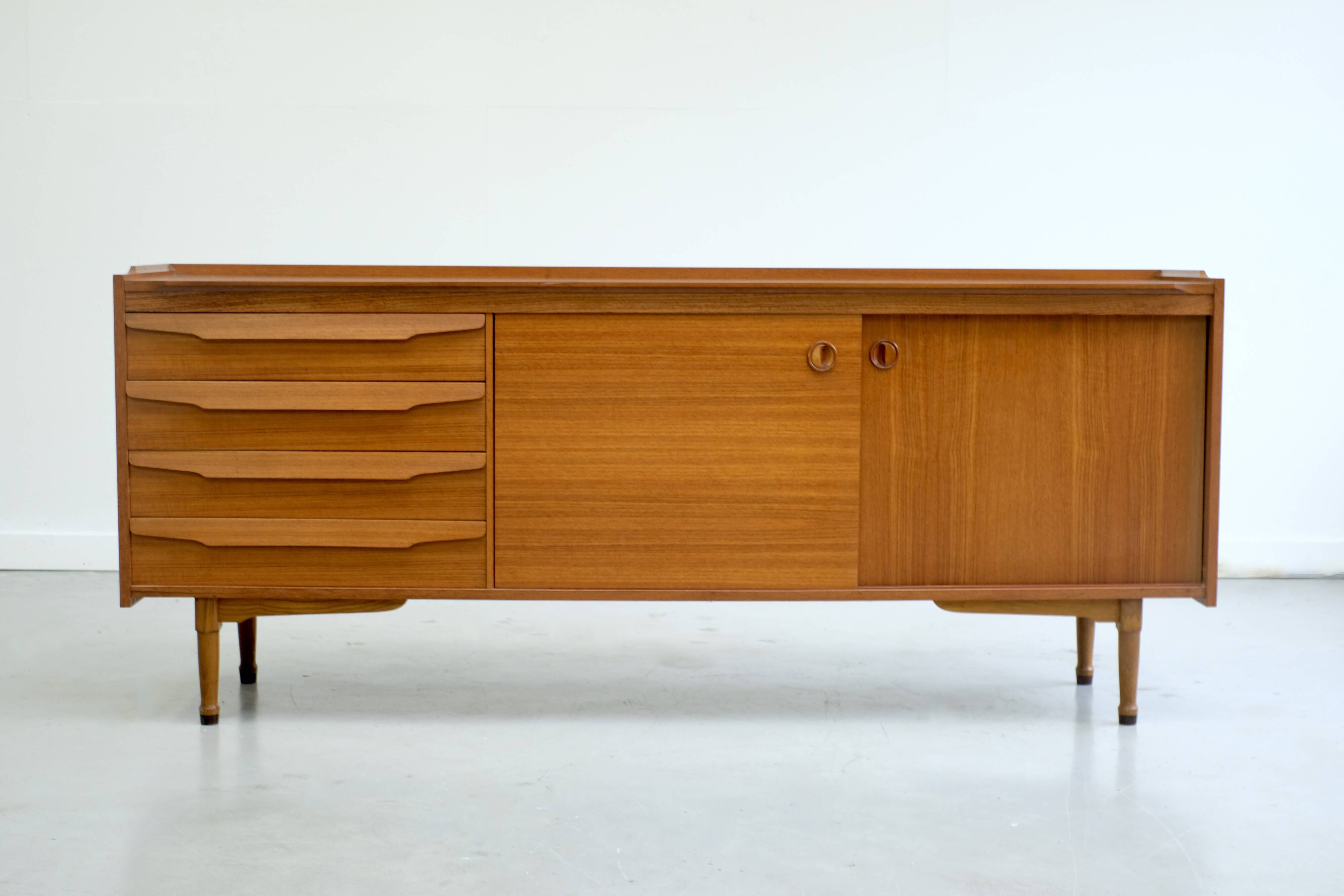 Enfilade scandinave en teck - 1960s