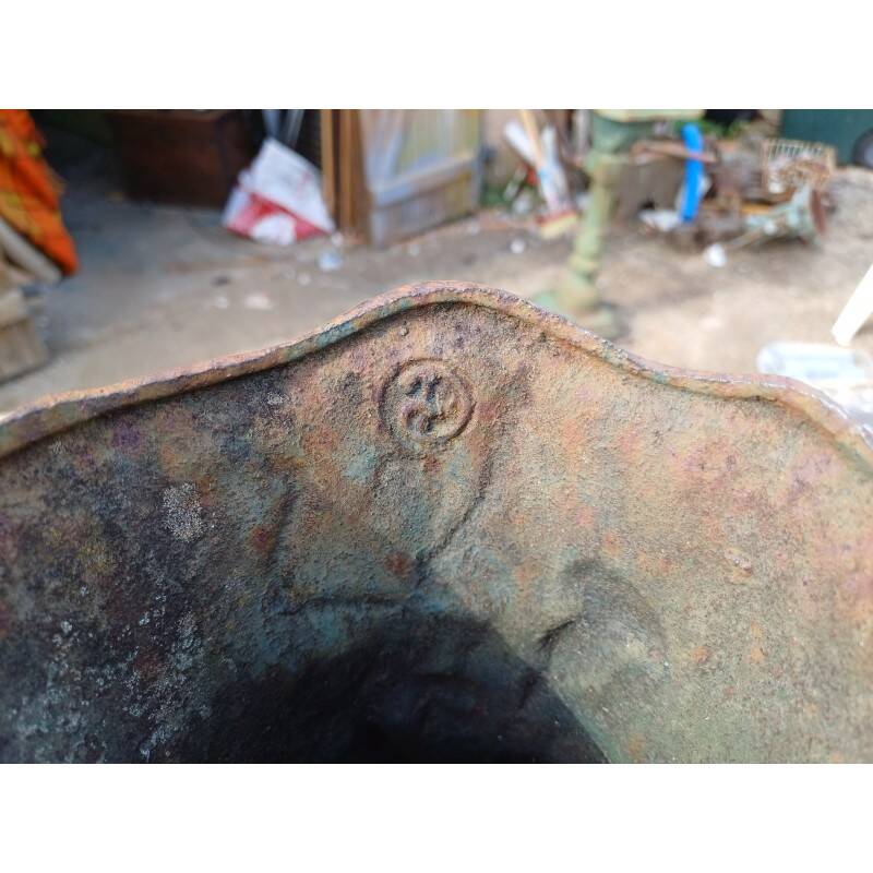 3 cast iron vases 1900 Charleville-Mézières