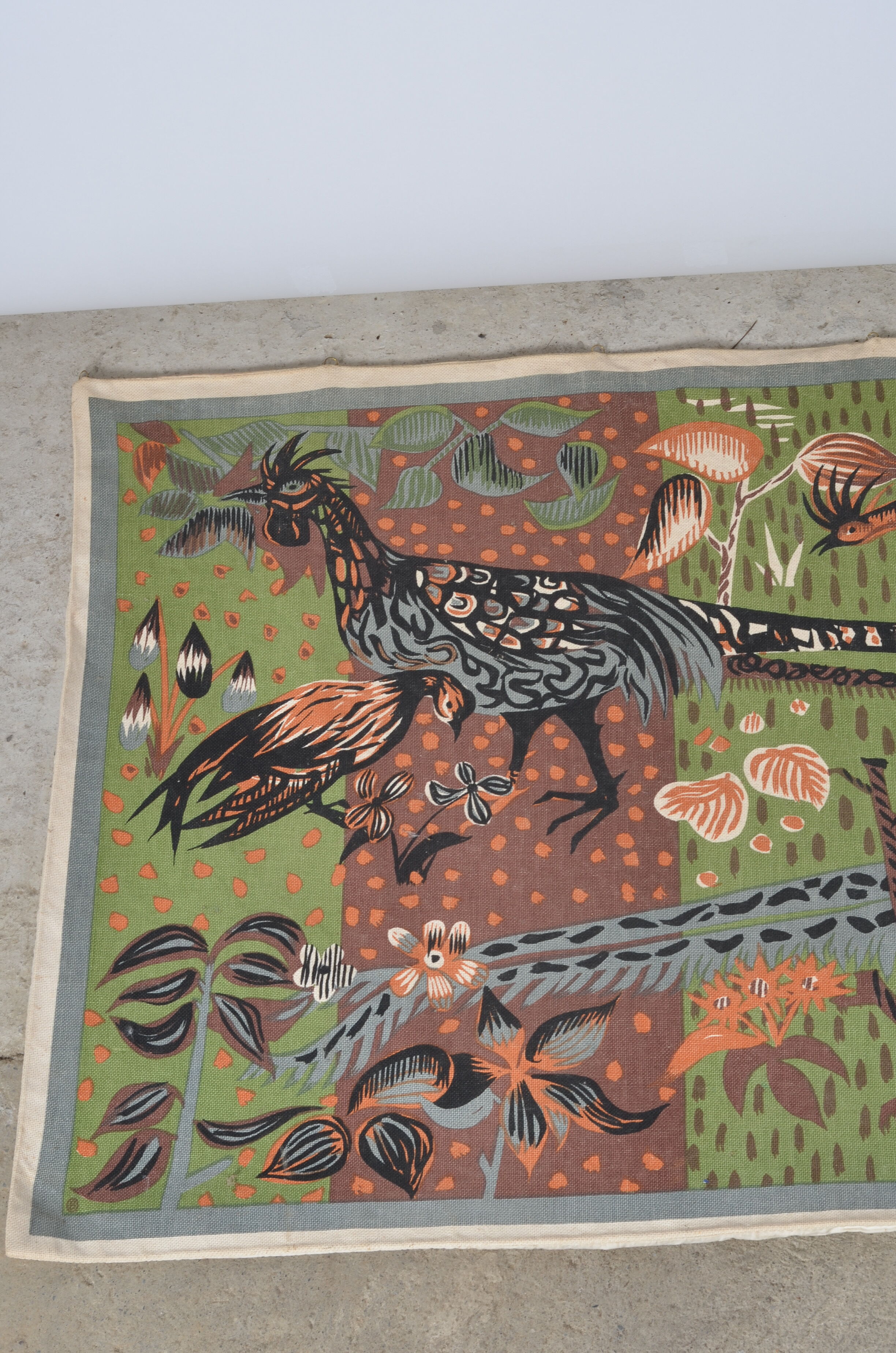 Tapestry andré Minaux "pheasants"