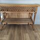 Vintage rattan console