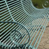 Arras 3-seater bench - Turquoise